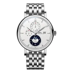 Đồng Hồ Nam Lobinni LB13056G-T3 Màu Bạc