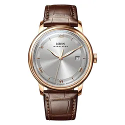 Đồng Hồ Nam Lobinni LB14003G-D1 Màu Nâu Bạc