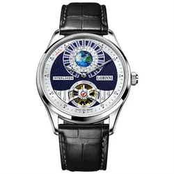 Đồng Hồ Nam Lobinni LB16038G-D2 Màu Đen Bạc