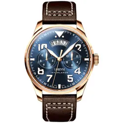 Đồng Hồ Nam Lobinni LB16051G-D2 Màu Xanh Navy