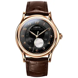 Đồng Hồ Nam Lobinni LB18010G-D2 Màu Nâu Đen