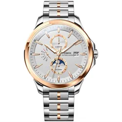 Đồng Hồ Nam Lobinni LB18019G-T1 Màu Bạc - Vàng Hồng