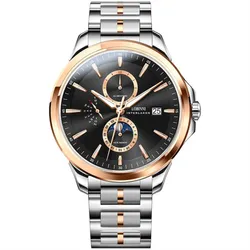 Đồng Hồ Nam Lobinni LB18019G-T2 Màu Đen Bạc