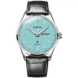 Đồng Hồ Nam Lobinni LB19009G-D2 Màu Xanh Bạc