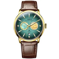 Đồng Hồ Nam Lobinni LB19015G-D1 Màu Xanh Nâu