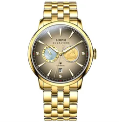 Đồng Hồ Nam Lobinni LB19015G-T2 Màu Xám Vàng