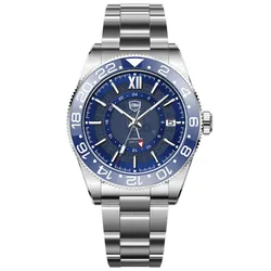 Đồng Hồ Nam Lobinni LB19023G-T2 Màu Xanh Bạc