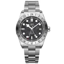 Đồng Hồ Nam Lobinni LB19025G-T1 Màu Đen Bạc