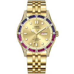 Đồng Hồ Nam Lobinni LB19036G-T2 Màu Vàng