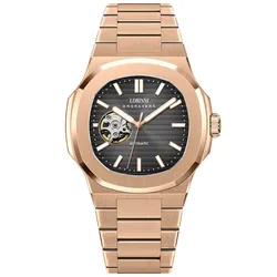 Đồng Hồ Nam Lobinni  LB19069G (19069-B1-T2) Màu Đen - Vàng Hồng