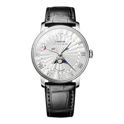 Đồng Hồ Nam Lobinni Quartz Watch LB3603G-D3 Màu Đen/Bạc