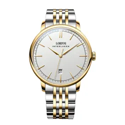 Đồng Hồ Nam Lobinni Watch LB5012G-T1 Màu Demi Mặt Trắng