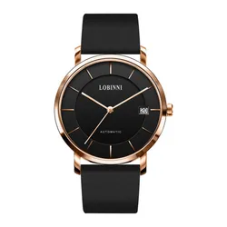 Đồng Hồ Nam Lobinni Watch LB5016G-D2 Màu Đen/Vàng Hồng