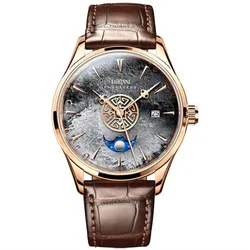 Đồng Hồ Nam Lobinni LB17015G-D1 Màu Nâu - Vàng Hồng