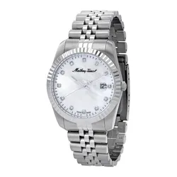 Đồng Hồ Nam Mathey Tissot II Quartz Crystal Mother Of Pearl Dial Watch H710AI Màu Bạc