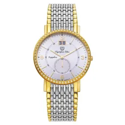Đồng Hồ Nam Olympia Star OPA58012-04DMSK-T Màu Bạc Vàng
