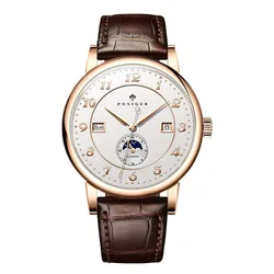 Đồng Hồ Nam Poniger Automatic Movement Mens Mechancial Wristwatch P915G-D1 Màu Nâu Trắng