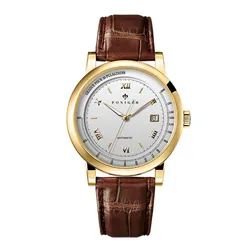 Đồng Hồ Nam Poniger Automatic P305G-D1 Màu Nâu - Vàng