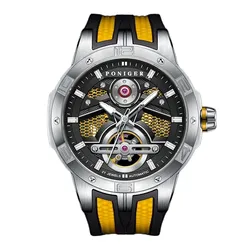 Đồng Hồ Nam Poniger Men's Skeleton Watch P621G-S4 Màu Đen - Vàng