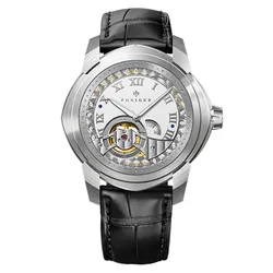 Đồng Hồ Nam Poniger P529G-D1 Automatic Màu Đen Bạc