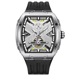 Đồng Hồ Nam Poniger P615G-S3 Automatic Màu Đen Bạc