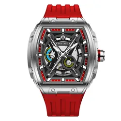 Đồng Hồ Nam Poniger P616G-S4 Automatic Màu Đỏ Xám