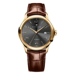 Đồng Hồ Nam Poniger P713G-D2 Automatic Màu Nâu Đen