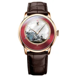 Đồng Hồ Nam Poniger P723G-D2 Automatic Màu Nâu Đỏ