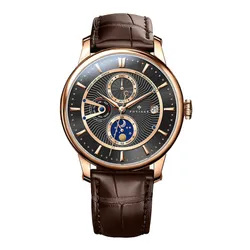 Đồng Hồ Nam Poniger P813G-D2 Automatic Màu Nâu Đen