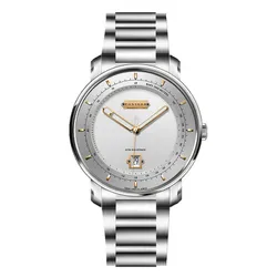 Đồng Hồ Nam Poniger Ultra-Slim Automatic Wristwatches For Men P913G-T1 Màu Bạc Vàng