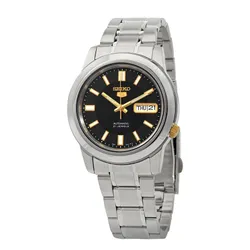Đồng Hồ Nam Seiko 5 Automatic Black Dial Men's Watch SNKK17K1 Màu Bạc/Đen