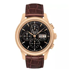 Đồng Hồ Nam Tissot Le Locle Automatic Chronograph Watch T41.5.317.51 Màu Nâu