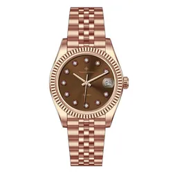 Đồng Hồ Nữ Alexander Ferros 8222R/08 Màu Vàng Nâu