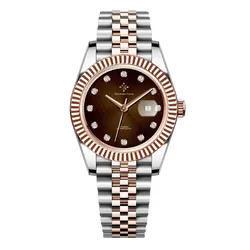 Đồng Hồ Nữ Alexander Ferros Automatic 8192D-08 31mm Màu Nâu Bạc