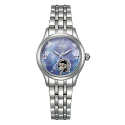 Đồng Hồ Nữ Citizen Automatic Watch PR1040-88N Màu Bạc/Xanh