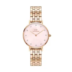 Đồng Hồ Nữ Daniel Wellington 5 Link Petite Lumine 28mm DW00100617 Màu Vàng Hồng