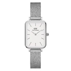 Đồng Hồ Nữ Daniel Wellington DW00100438 20x26mm Quadro Pressed Sterling S White Màu Bạc Trắng