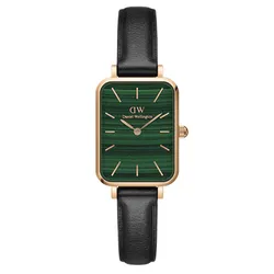 Đồng Hồ Nữ Daniel Wellington DW00100439 20x26mm Quadro Pressed Sheffield Màu Đen Xanh