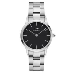 Đồng Hồ Nữ Daniel Wellington Iconic Link DW00100208 Màu Bạc Đen