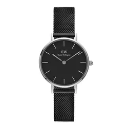 Đồng Hồ Nữ Daniel Wellington Petite Ashfield Silver DW00100202 Màu Đen 32mm