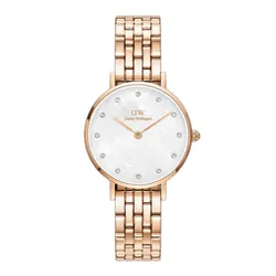 Đồng Hồ Nữ Daniel Wellington Petite Lumine 5-Link Melrose MoP Màu Vàng Hồng