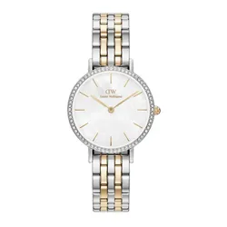 Đồng Hồ Nữ Daniel Wellington Petite Lumine Bezel 5-Link Two Tone MOP Silver Màu Bạc