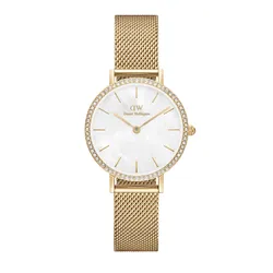 Đồng Hồ Nữ Daniel Wellington Petite Lumine Bezel Evergold MOP DW00100662 Màu Vàng Gold