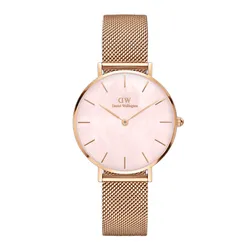 Đồng Hồ Nữ Daniel Wellington Petite Melrose Pearl Pink Mother Of Pearl Màu Vàng Hồng 32mm