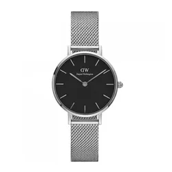 Đồng Hồ Daniel Wellington Petite Sterling 28mm DW00100218 Màu Đen Bạc