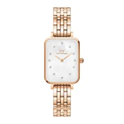 Đồng Hồ Nữ Daniel Wellington Quadro Lumine 5-Link Melrose DW00100620 Màu Vàng Hồng