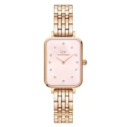 Đồng Hồ Nữ Daniel Wellington Quadro Lumine 5-Link Melrose DW00100621 Màu Vàng Hồng