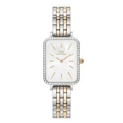 Đồng Hồ Nữ Daniel Wellington Quadro Lumine Bezel 5-Link Two-Tone DW00100671 Màu Demi