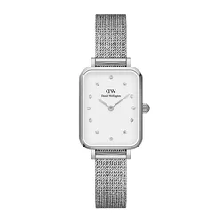 Đồng Hồ Nữ Daniel Wellington Quadro Lumine Pressed Sterling Màu Bạc