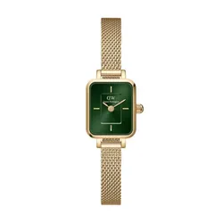 Đồng Hồ Nữ Daniel Wellington Quadro Mini Evergold Emerald DW00100653 Màu Xanh Vàng